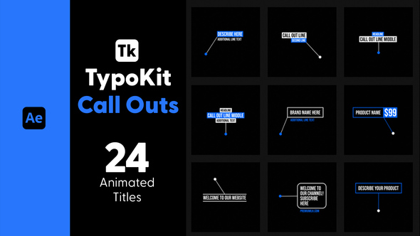 Photo of Typography Kit Call Outs Titles for After Effects – Callout Text Animation Motion Titles Pack – Videohive 44526405