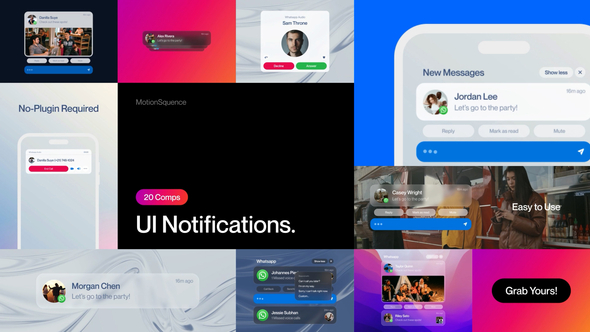 Photo of UI Notifications – Videohive 62460915