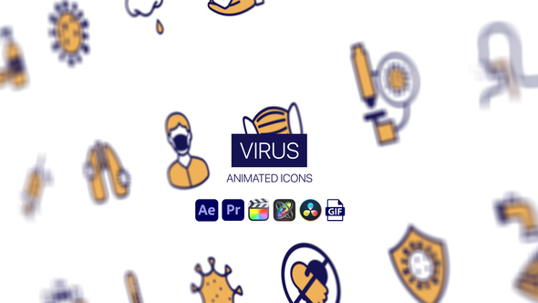 Photo of Virus Animated Icons – Medical Virus Motion Icons Animation Pack – Videohive 44952245
