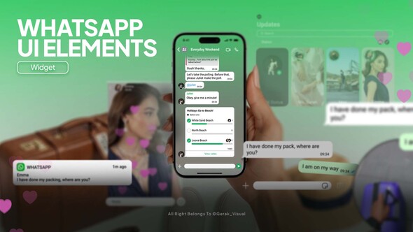 Photo of WhatsApp UI Elements – Videohive 62540244