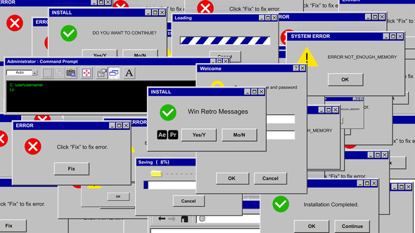 Photo of Win Retro Messages – Vintage Pixel Chat Animation Template – Videohive 45981250